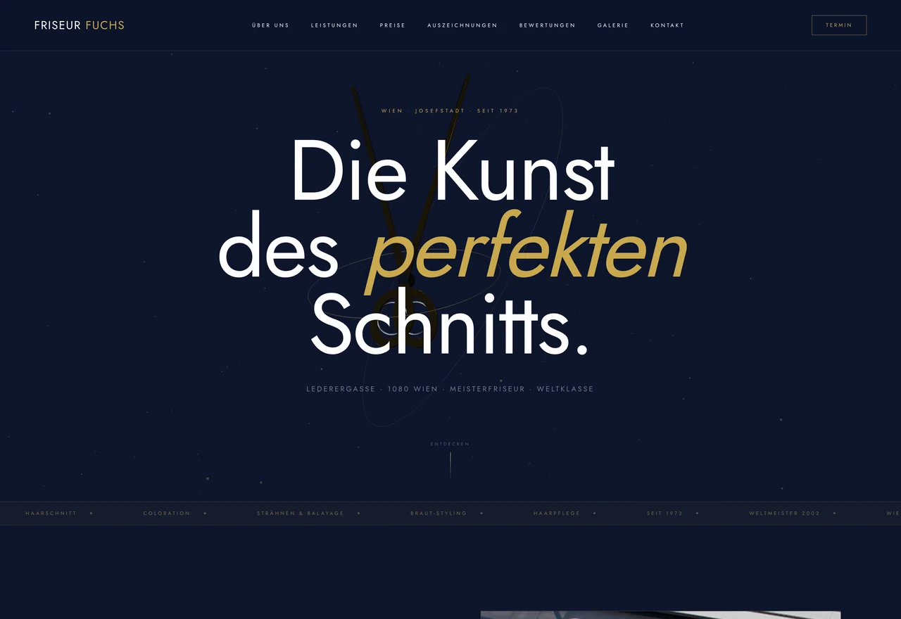 Startseite von Friseur Fuchs