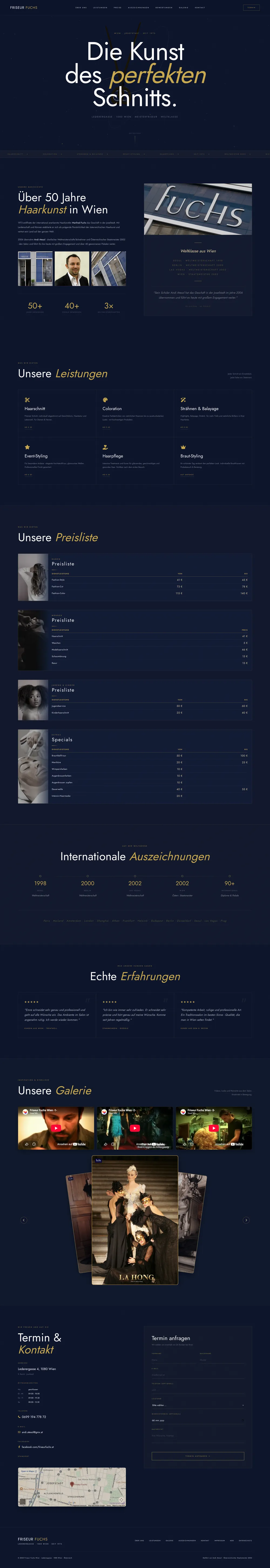 Vollständige Website-Vorschau: Friseur Fuchs
