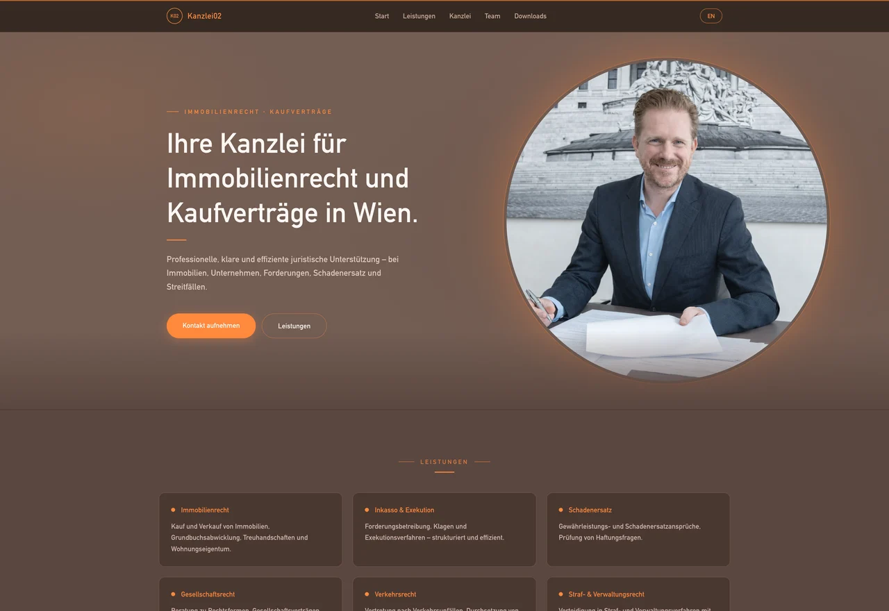 Startseite von Kanzlei02