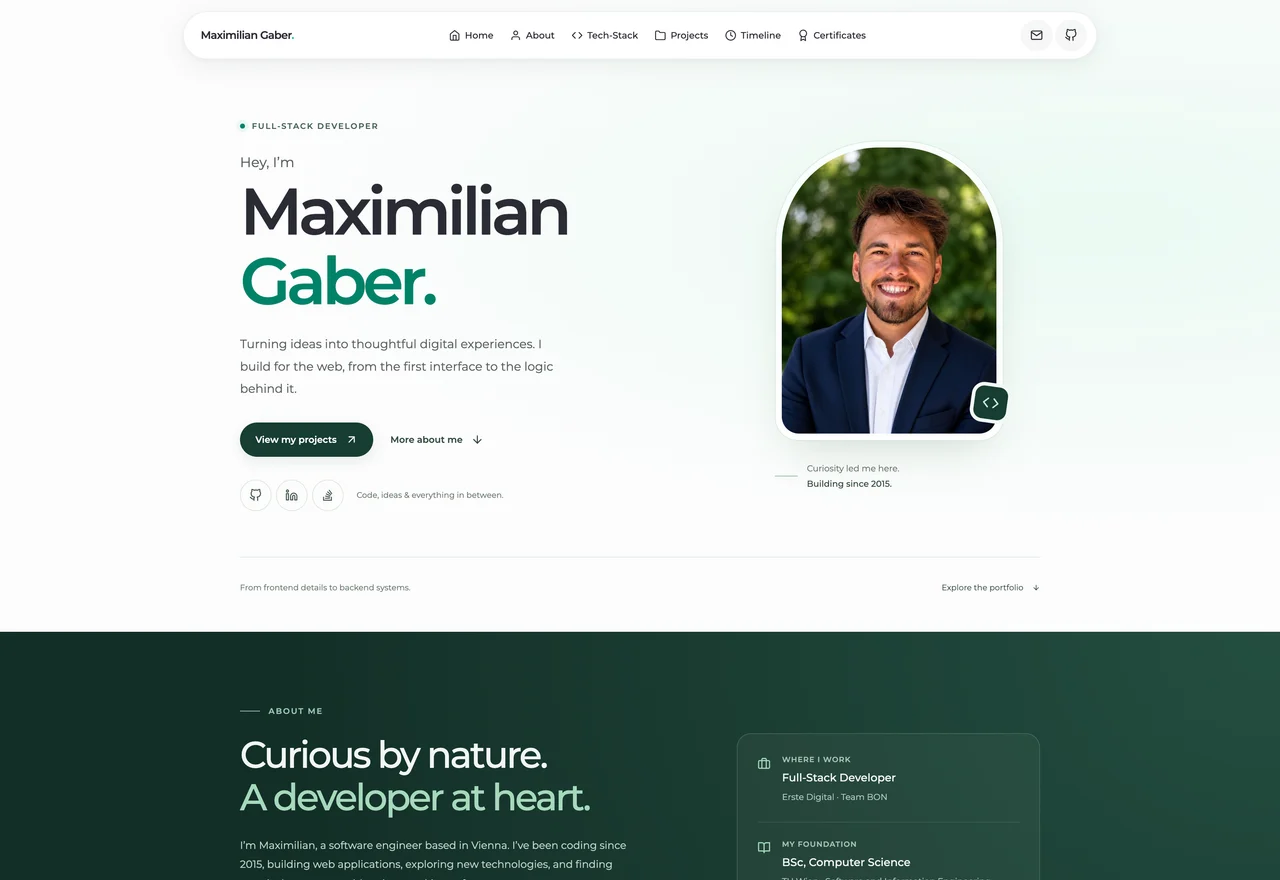 Startseite von Maximilian Gaber